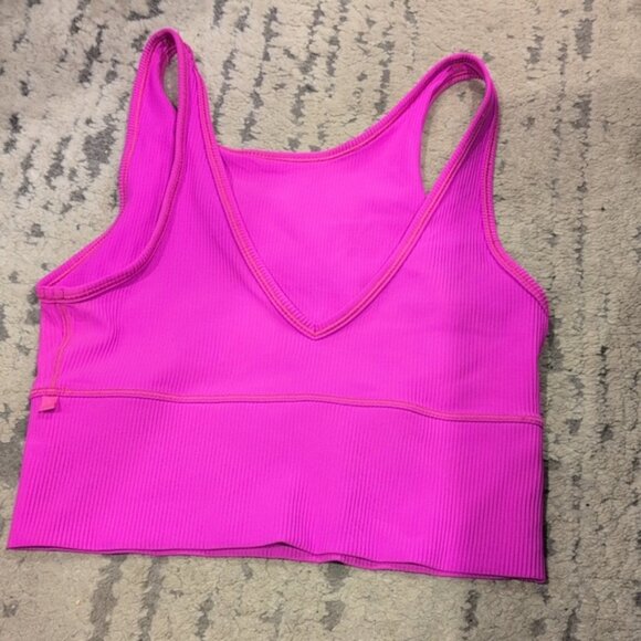 Lululemon Power Pivot Tank Top *Rib Sonic Pink - Picture 6 of 9